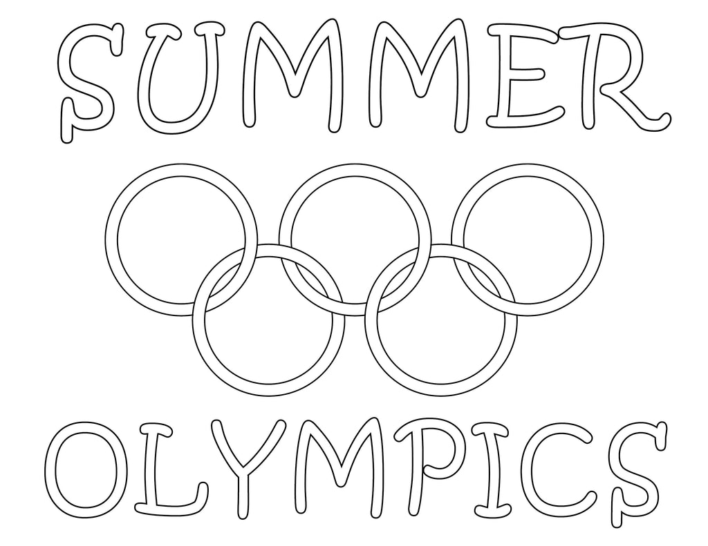 free printable olympic coloring pages