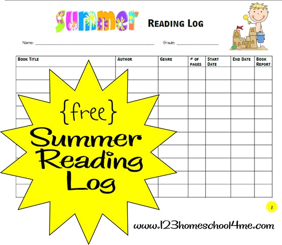 Summer Reading Log FREEbie