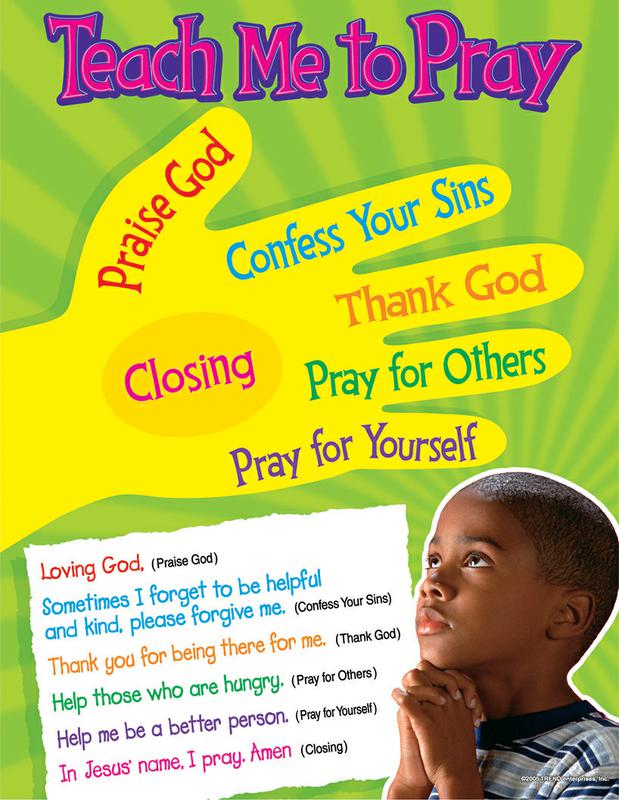 Trend Enterprises Teach Me to Pray Learning Chart | T-38704 – SupplyMe