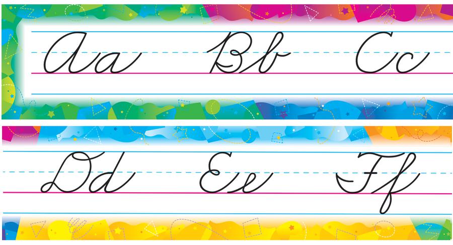 trend enterprises color splash alphabet line zaner bloser