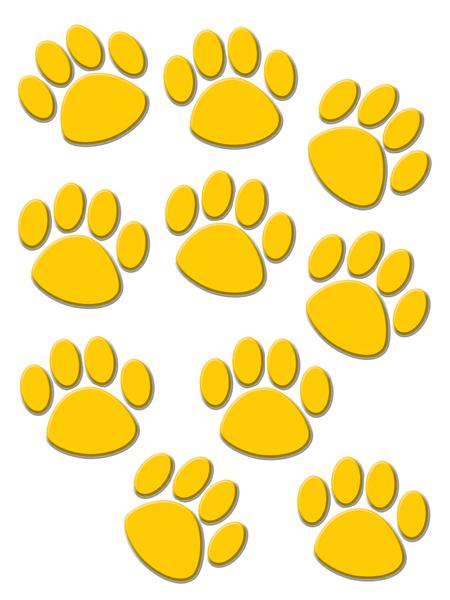 gold paw print clip art