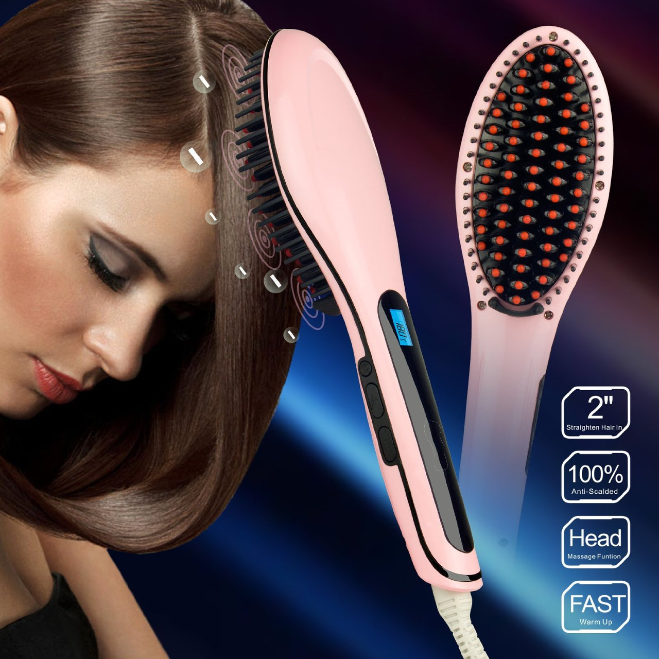 Georgi Girl Electric Hair Straightening Brush GeorgiGirl