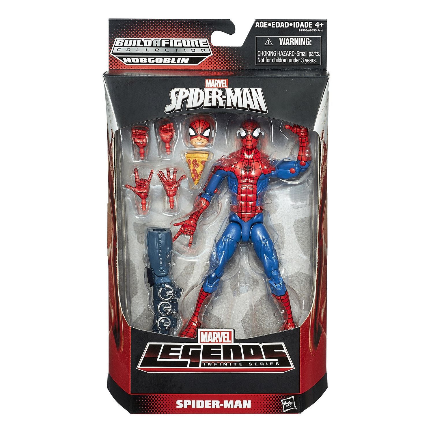 marvel legends pizza spiderman