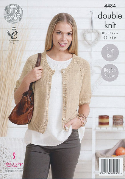 Cardigans in King Cole Bamboo Cotton DK (4484) – Deramores