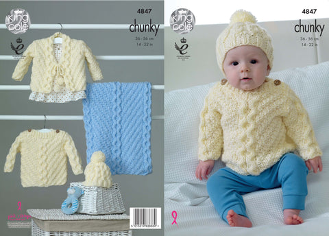 chunky knit baby cardigan pattern