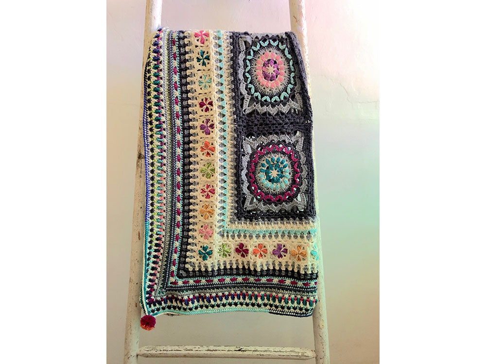 Mosaic Dream Blanket Crochet-Along by Emma Leith in West Yorkshire Spinners ColourLab DK & Deramores Studio DK