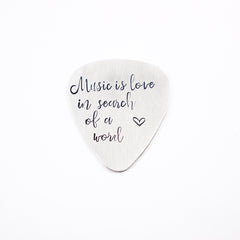 Brush Font Guitar Pick