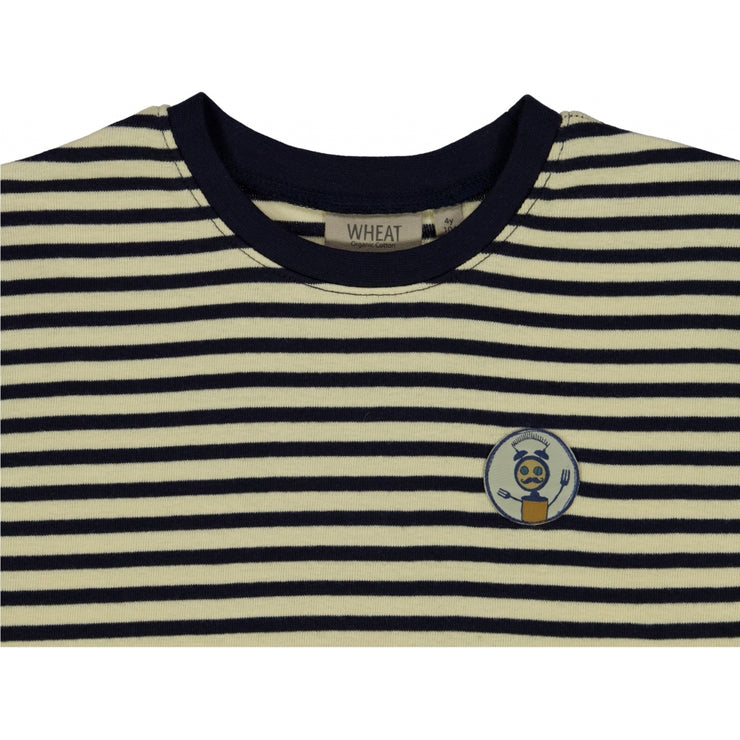 Wheat T-Shirt Roboter Jersey Tops and T-Shirts 0327 deep wave stripe