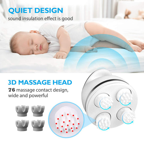 Hottest sale Cat Massager Cat toy Head Massager Scalp Massager Waterproof Wireless Body Massager