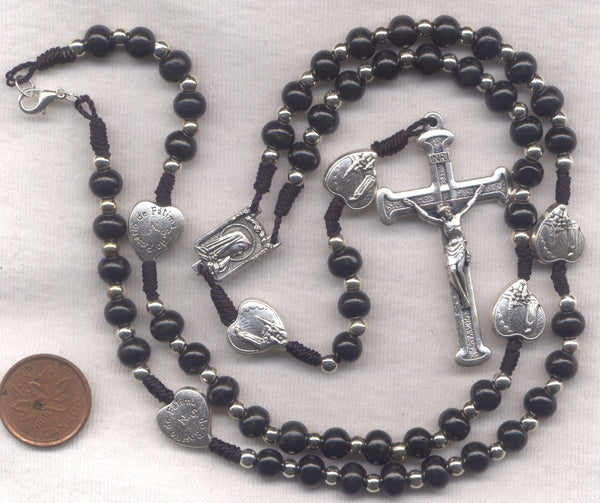 Our Lady of Fatima Cord Rosary Necklace NCK04F