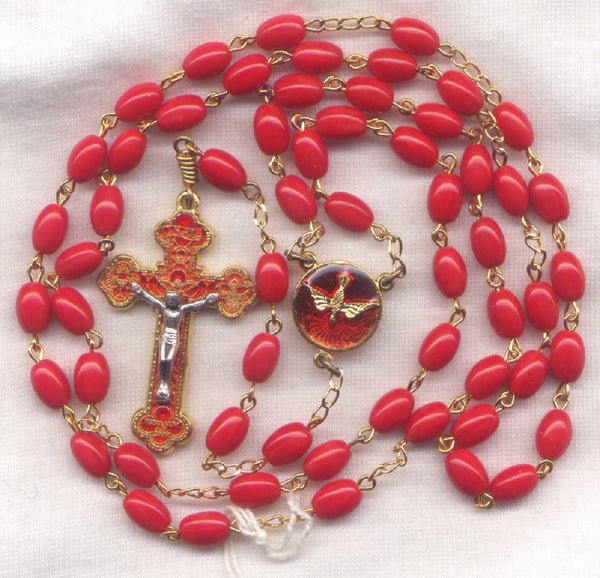 Granata Red Crystal beads Rosary