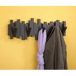 Sticks Wall Hanger, Black - Neat Space