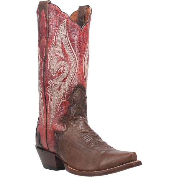 Zoli Brown & Red Leather Boots (DS) - Lil Bee's Bohemian
