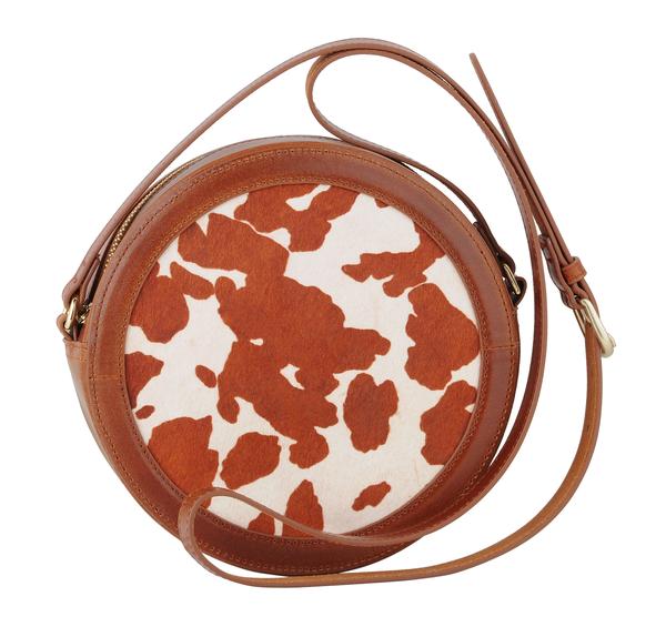 cow hair purse