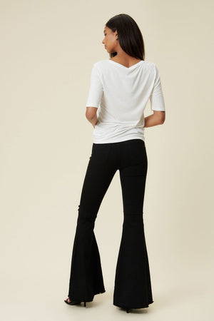 White Out High Rise White Flare Jeans (DS) FG VM