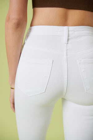 White Out High Rise White Flare Jeans (DS) FG VM