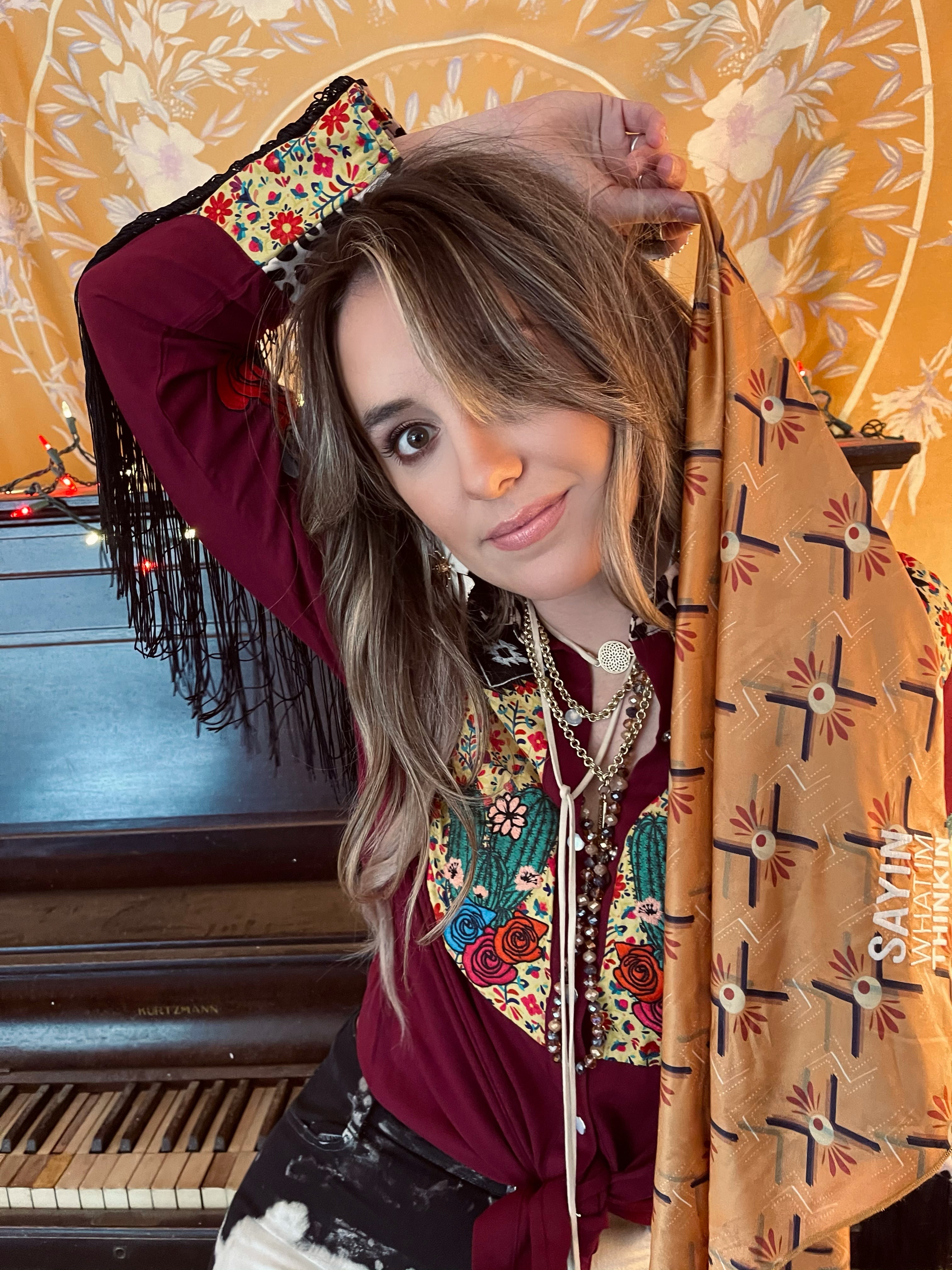 Sunday Best Embroidered Pearl Button Top ~ Lainey Wilson X Lil Bee's B -  Lil Bee's Bohemian