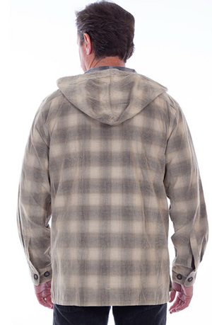 Scully Men's Corduroy Plaid Natural Shirt