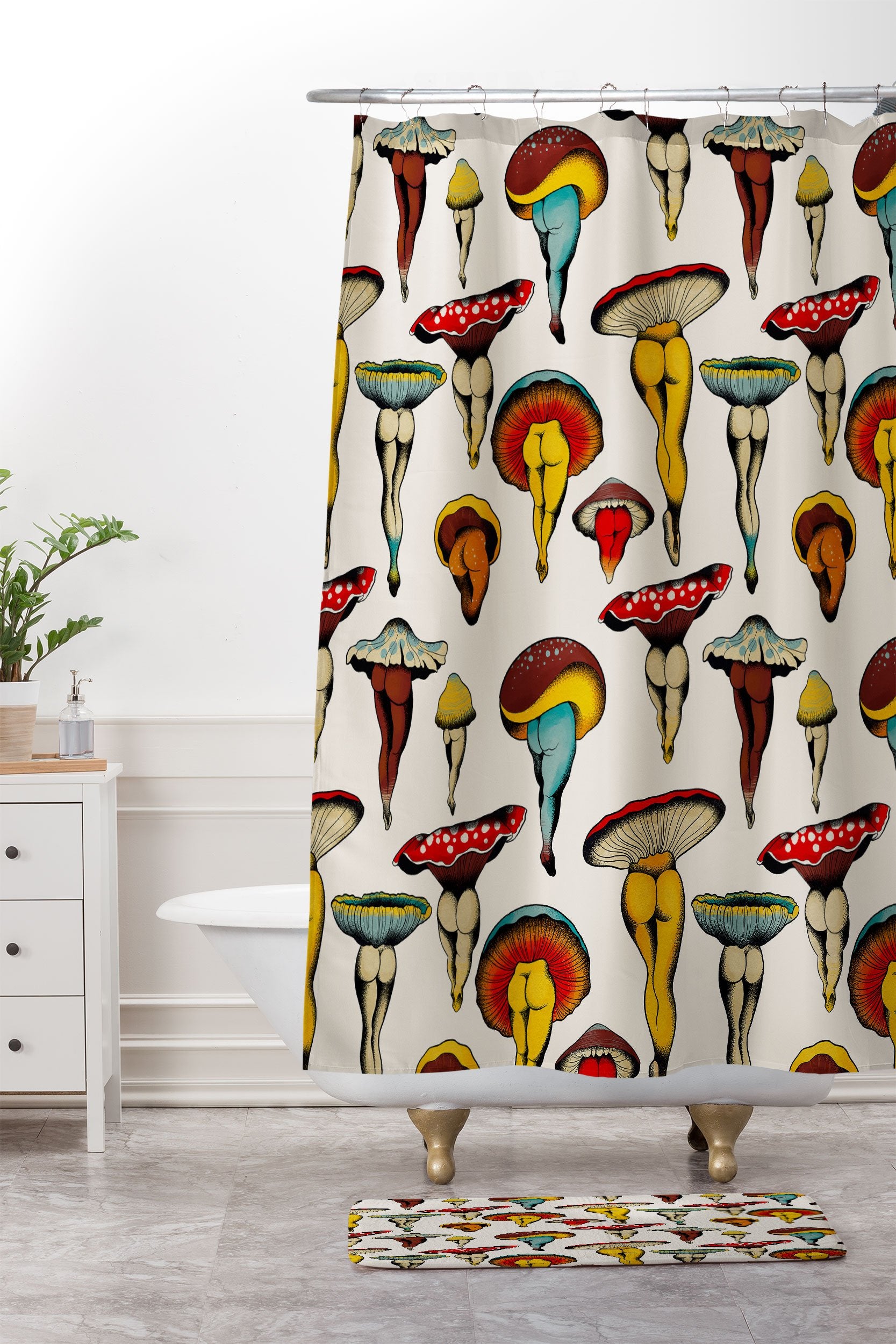 Mushrooms Shower Curtain - TatYeShop