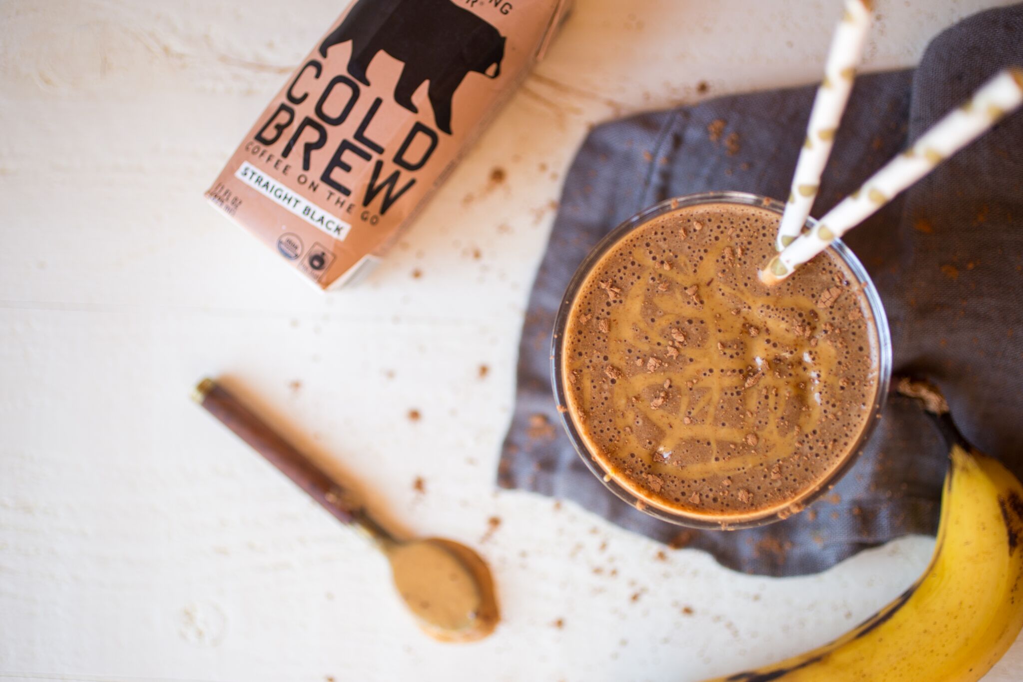 Coffee Peanut Butter Banana Chocolate Smoothie – Wandering Bear Coffee