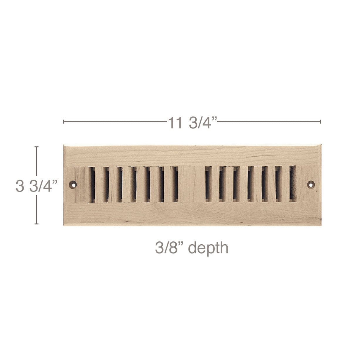 2 x 10 Vent, 3 3/4