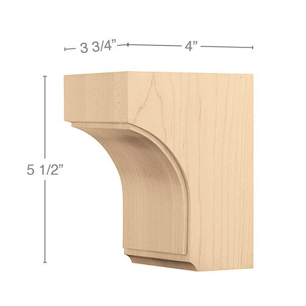 Small Triad Corbel 3 3 4 W X 5 1 2 H X 4 D Mouldings Com