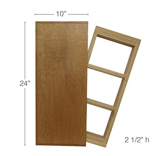 Sistema de estantes flotantes, 24" de ancho x 2 1/2" alto x 10" de — Mouldings.com