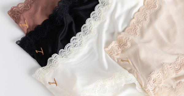 Lady Natural Silk Knickers Briefs Panties Underwears Underpants Lingerie  Embroid