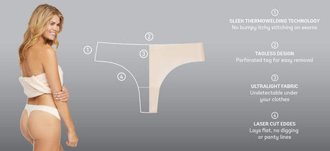 Visable panty lines, undies that dig in, itchy tags and labels are a t