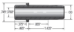 Shovel & Pan Head valve guide size diagram