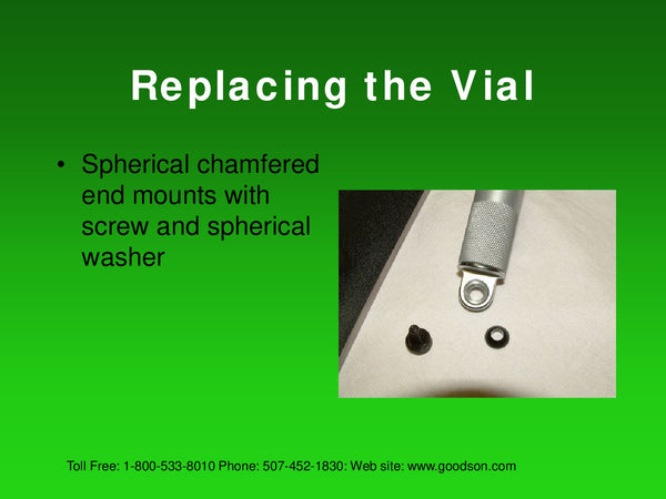 Maintaining the Machinists Level : Replacing the Vial - 3