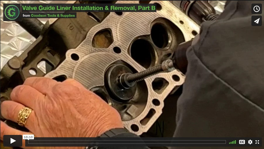 Installing Valve Guide Liners Video, Part B
