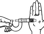 Calibrating the micrometer