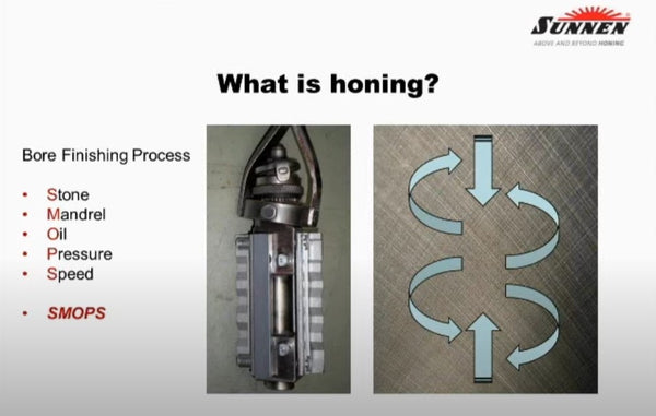 Screen capture from Sunnen webinar on Engine Parts Honing