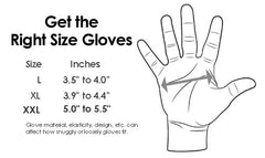 Get the right size gloves - glove measurement chart