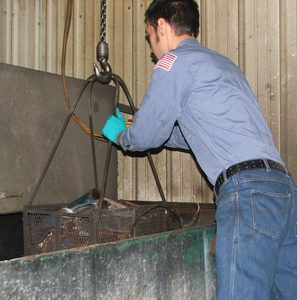 Hot tank cleaning, photo courtesy Professional Engine Systems, Inc.