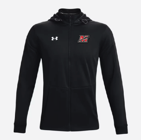 UA M'S Hustle Fleece Full Zip Hoodie