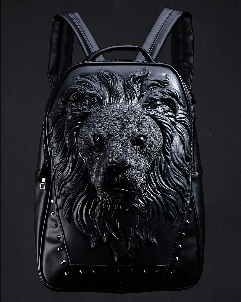 lion face backpack