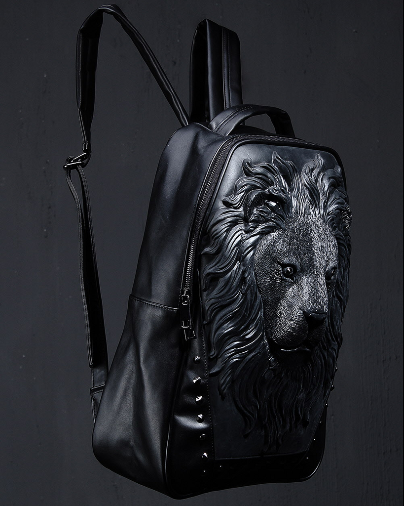 lion face backpack