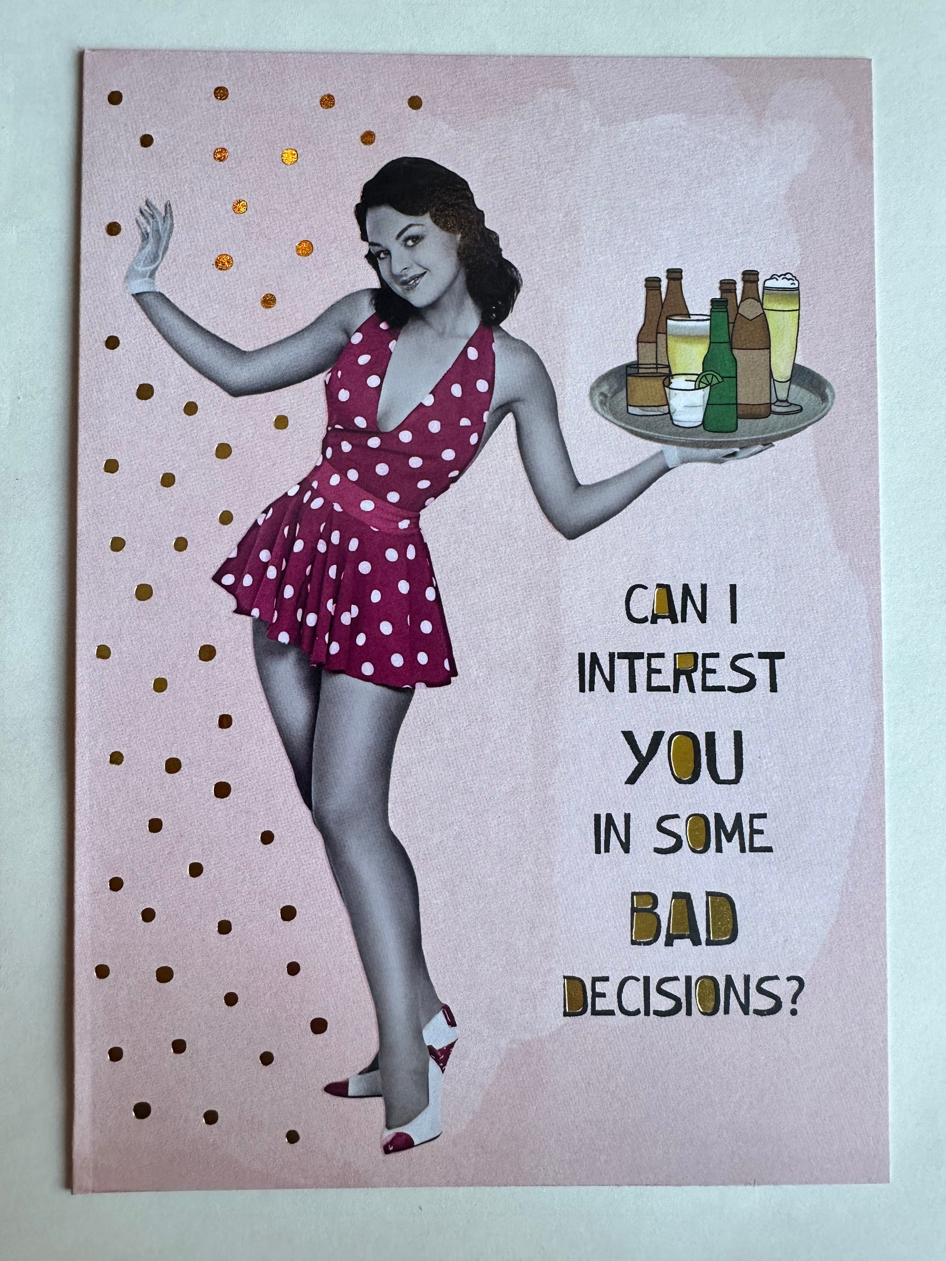 BAD DECISIONS CARD