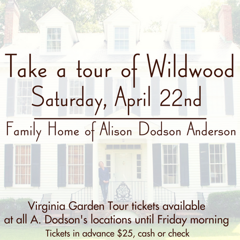 Historic Virginia Garden Week Tour Wildwood Chesapeake VA Alison Dodson Anderson A. Dodson's