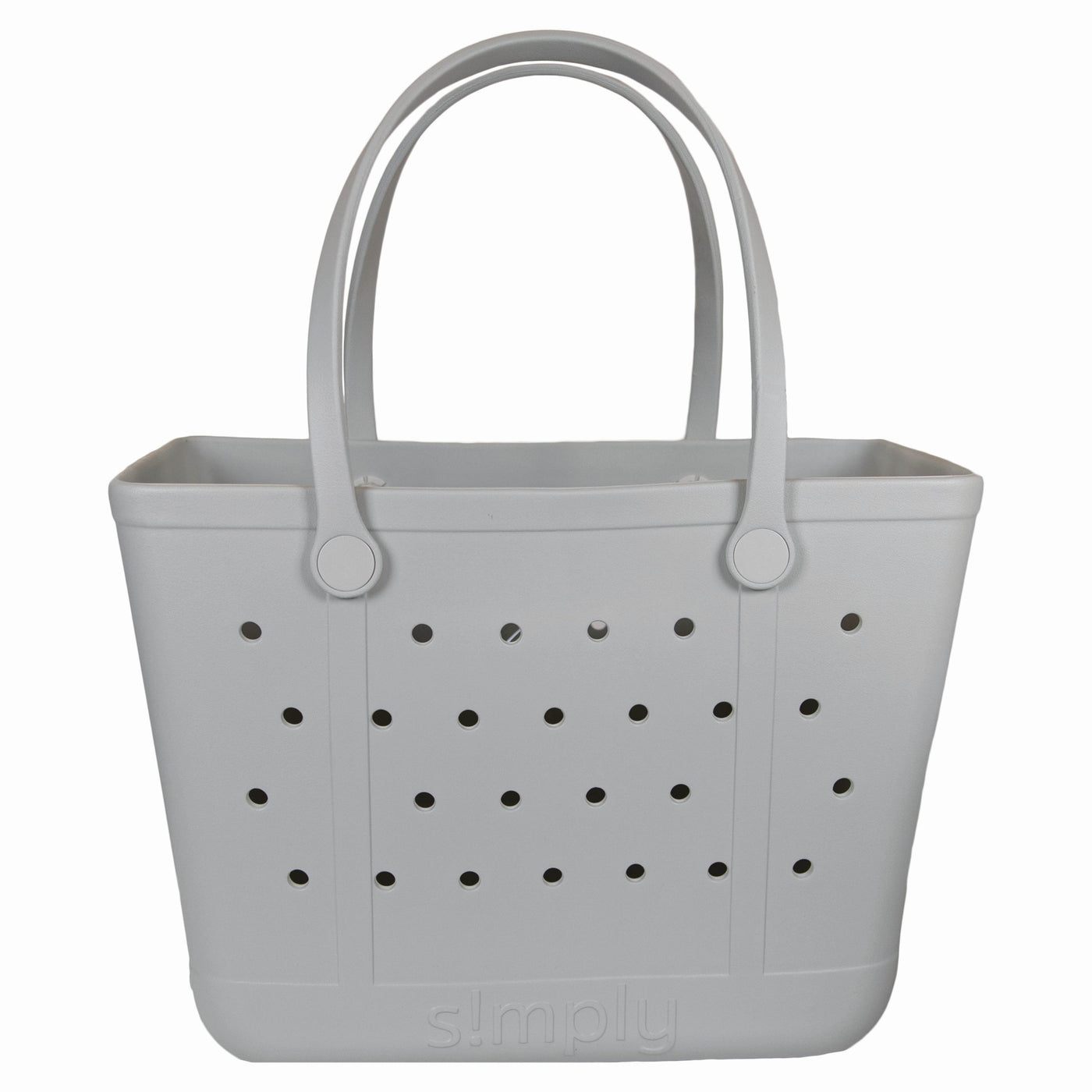 Simply Southern Large Solid Eva Tote Bag in Ice Grey |FREE SHIPPING