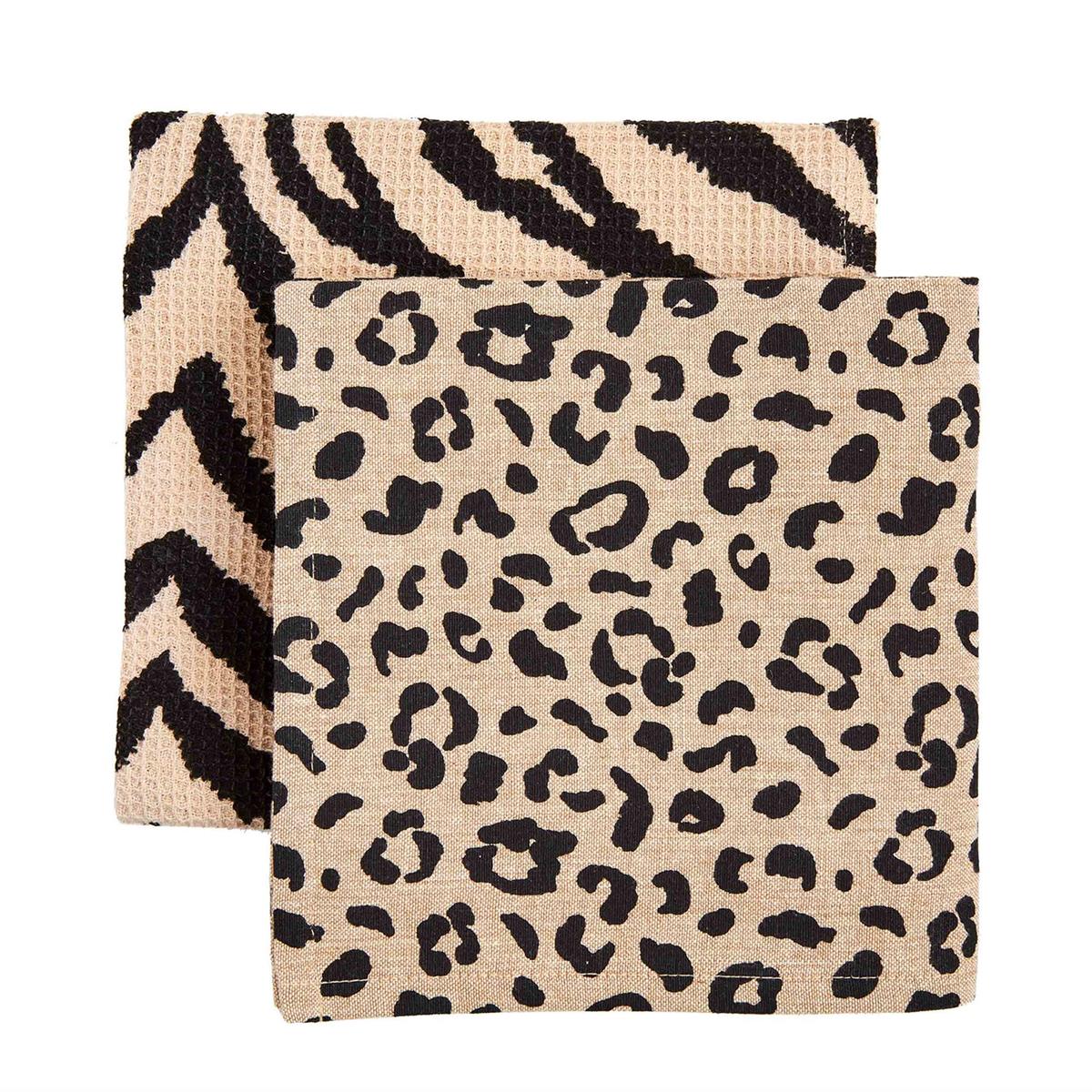 ANIMAL PRINT TOWELS - 2 ASST BY MUD PIE | FREE SHIPPING | A. DODSON'S ...