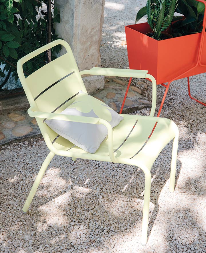 Fermob Luxemborg Lounge Chair in outdoor space