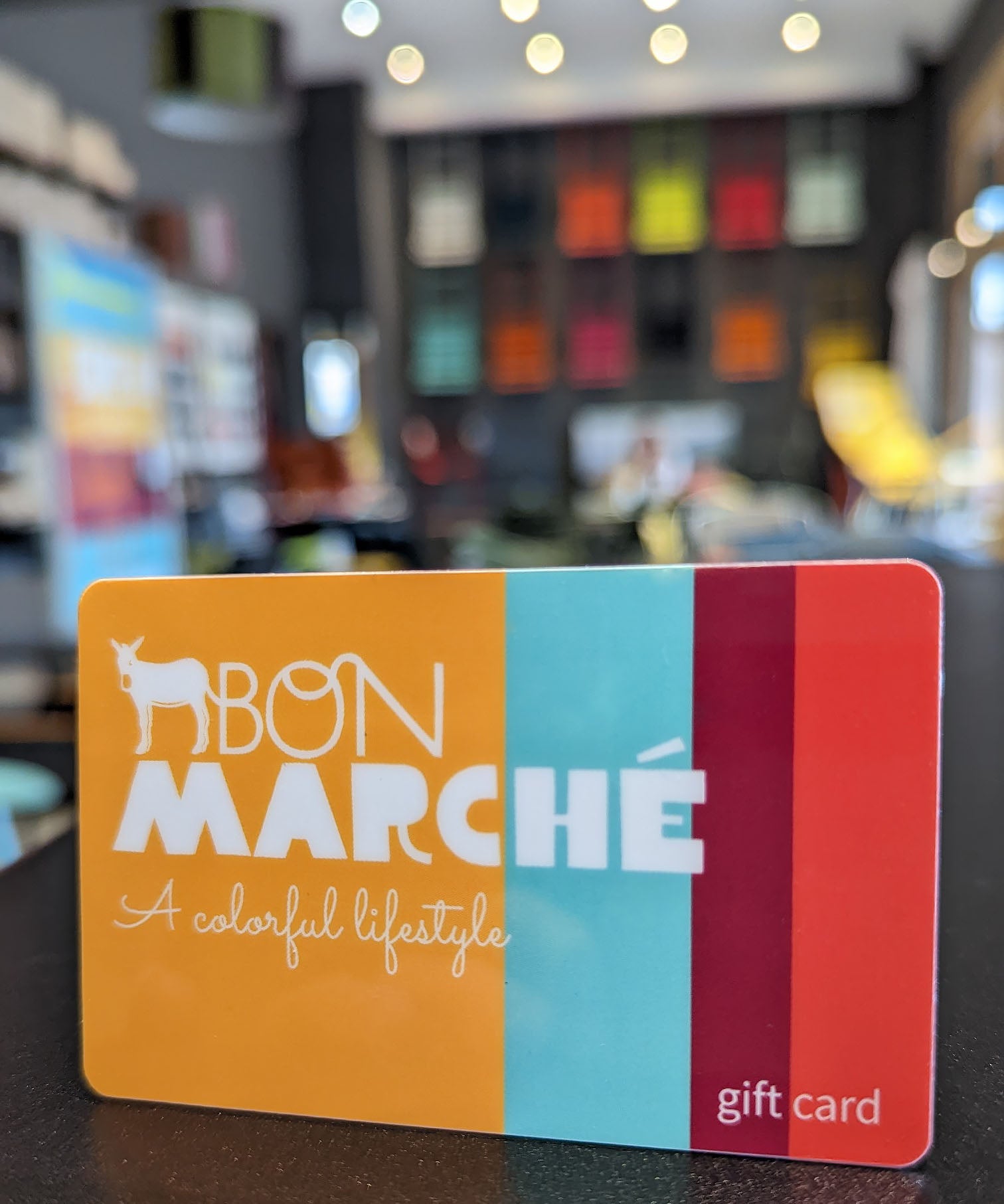Bon Marche physical gift card in the store