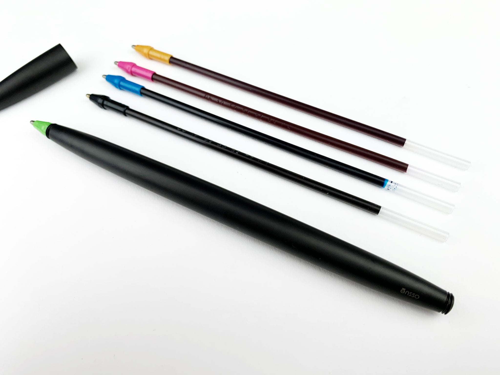 Veroorloven Vaccineren voor het geval dat ARIA Ballpoint Pen For BiC - Black Aluminum - ensso