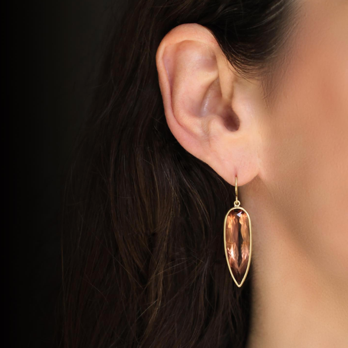 Vincy V-Shape Hoop Earrings 18K Gold/Silver – Oblession