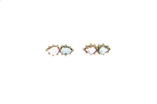 bluepinksapphirestuds