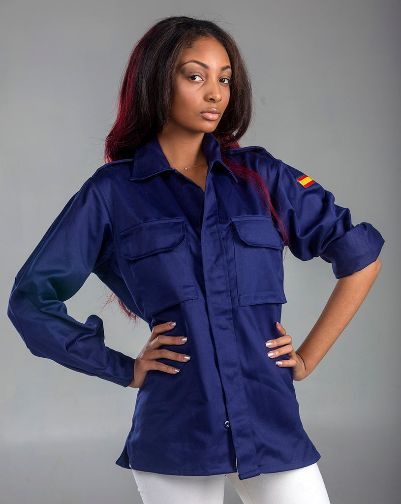ladies navy military style jacket