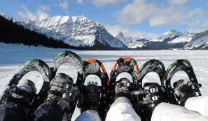 Snowshoeing is fun